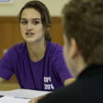 student working on The Philosophy Outreach Project