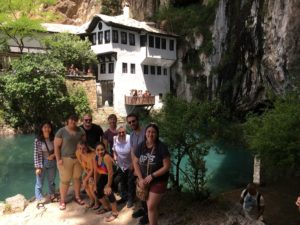 Students enjoying the sites in Blagai.