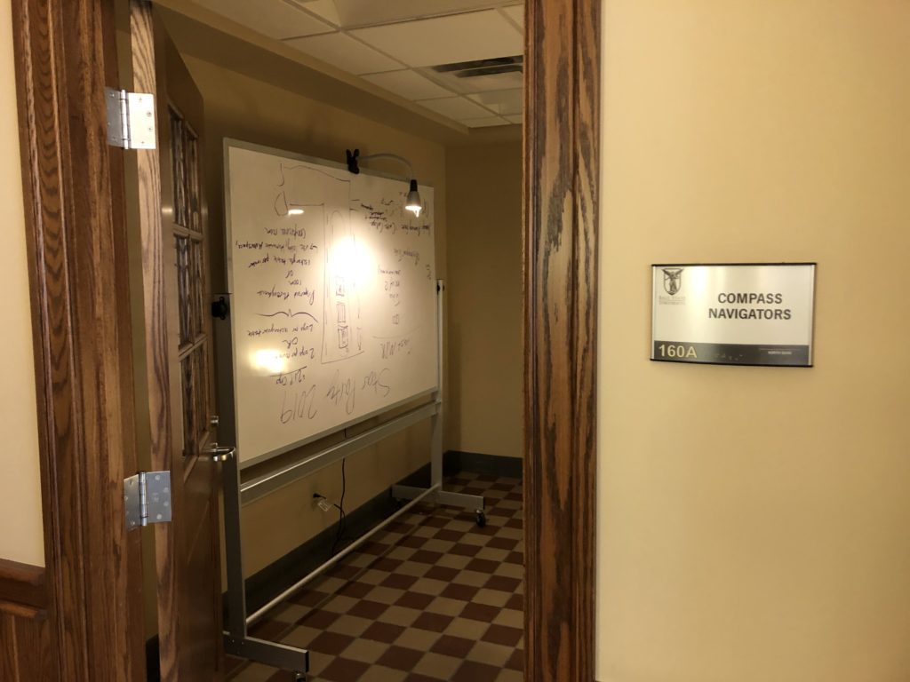 Navigator's office and working in NQ