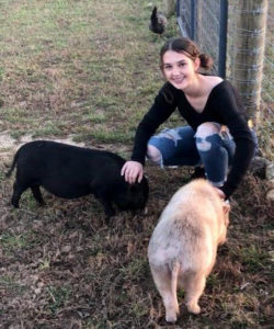 Audrey Shepler with Pets