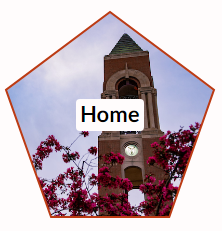 Example icon with an image of the Shafer Tower to go along with the word “Home.”