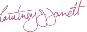 Director Dr. Courtney Jarrett's signature